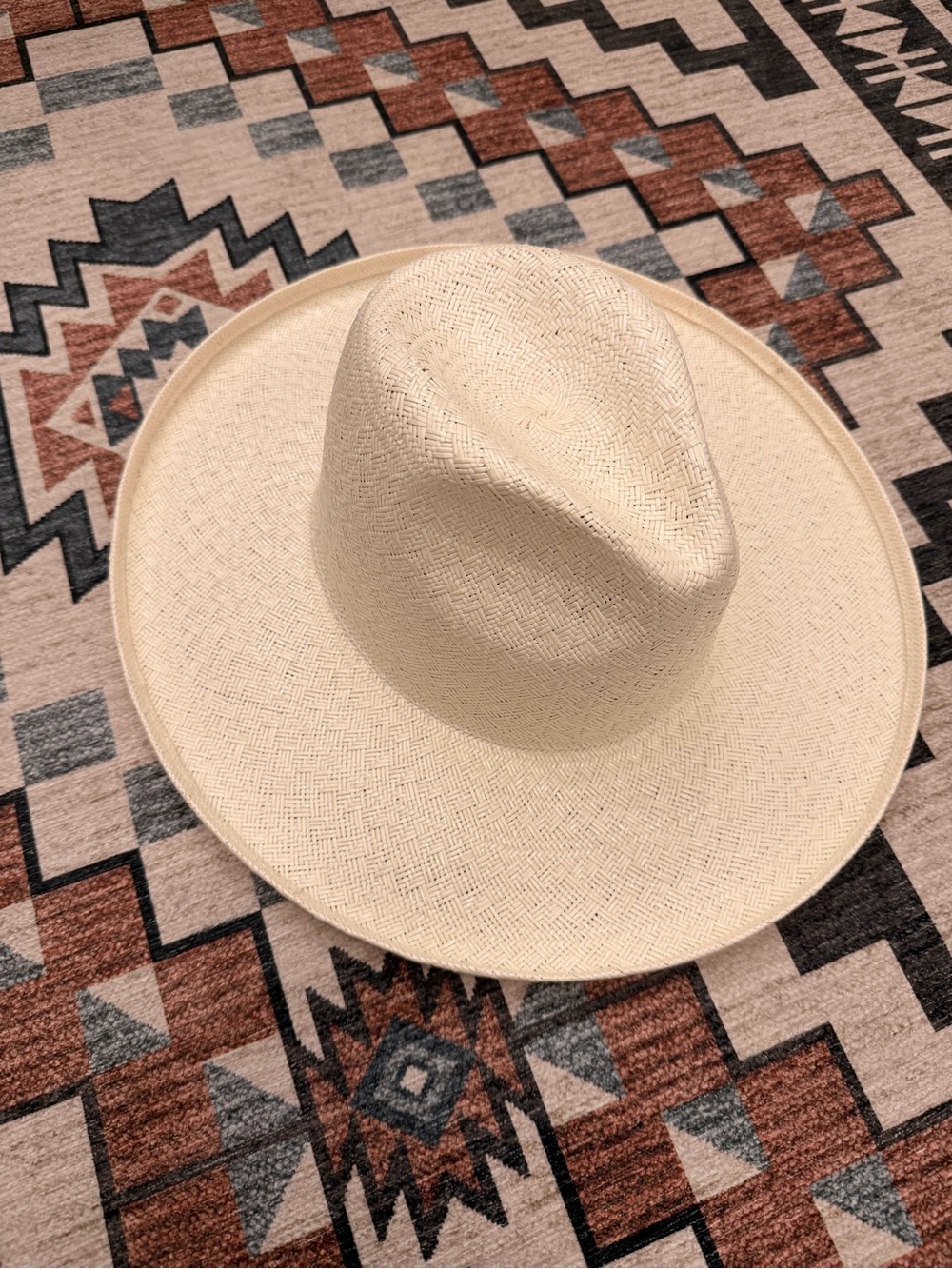 GIGI PIP Wide Brim Straw Hat in Cream - Picture 2 of 7